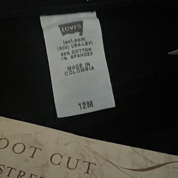 NWT Levi’s 515 Stretch Boot Cut - Black - Picture 4 of 4